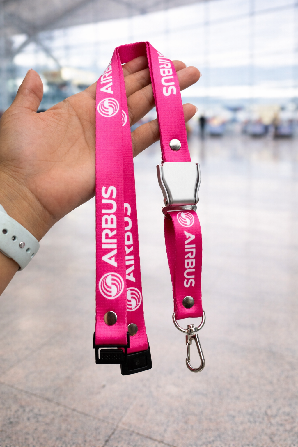 Lanyard AIRBUS Fucsia Seat belt