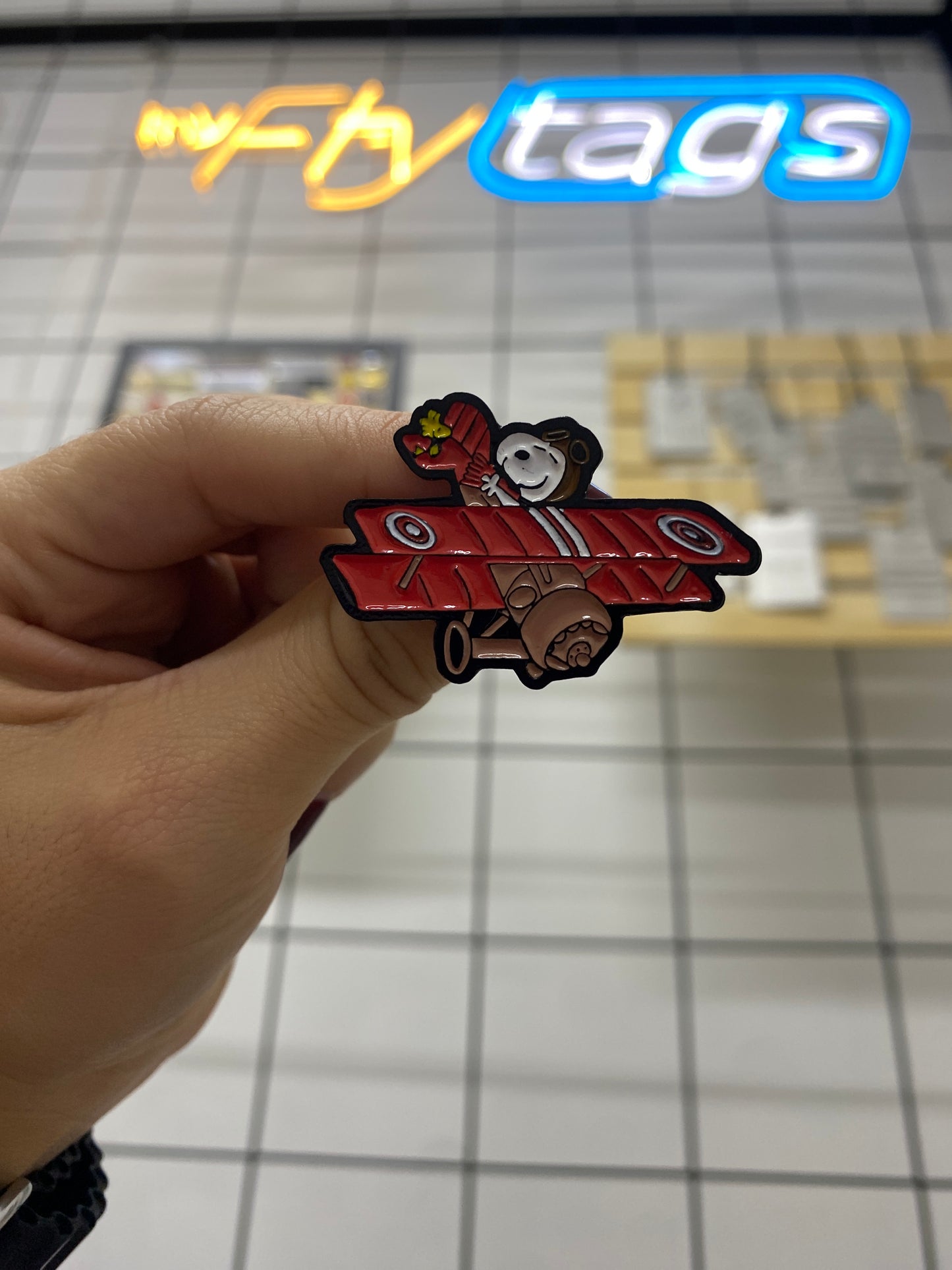 Snoopy planeador Rojo