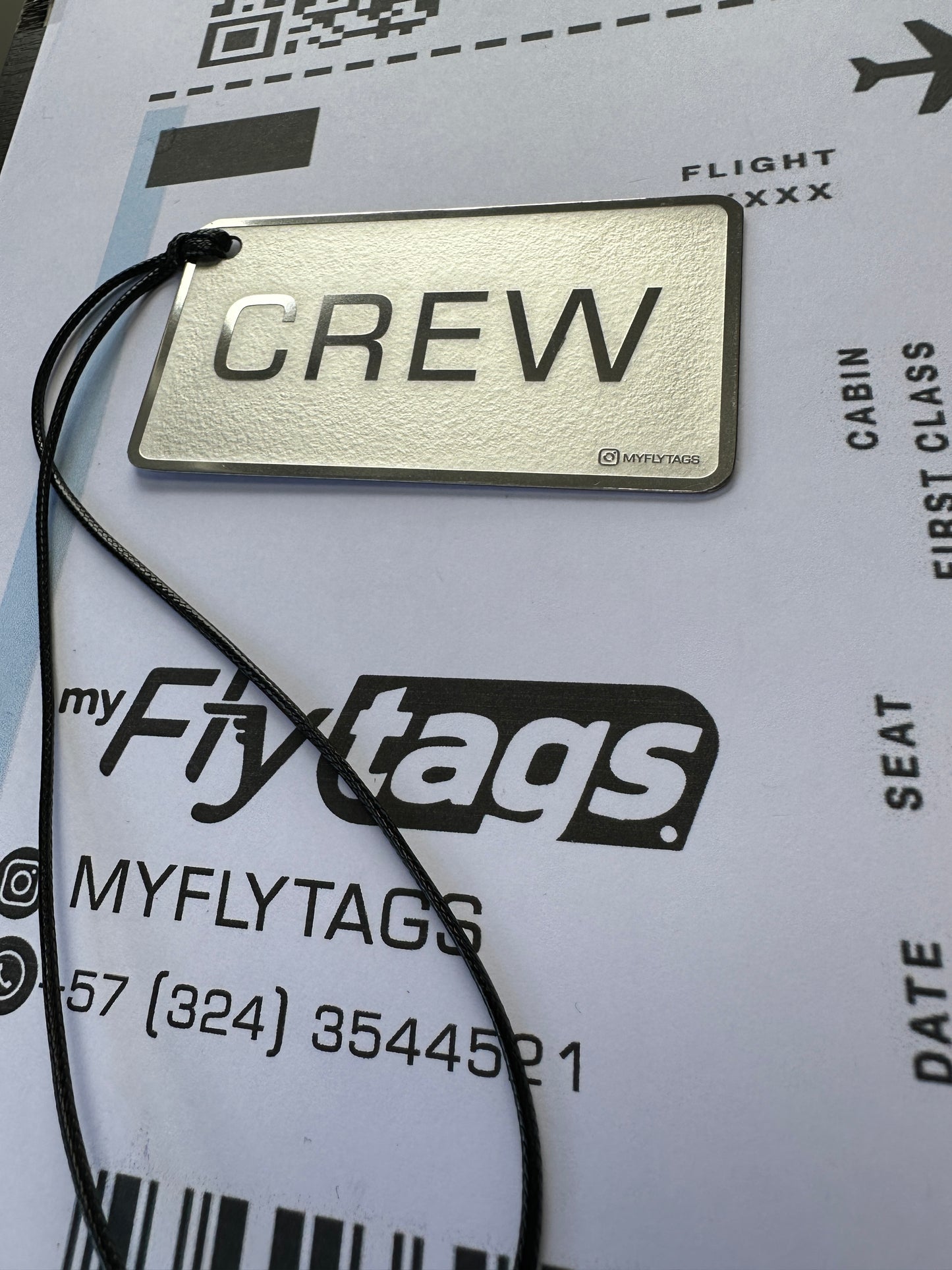 Crew tag metálico Wanderlust crew