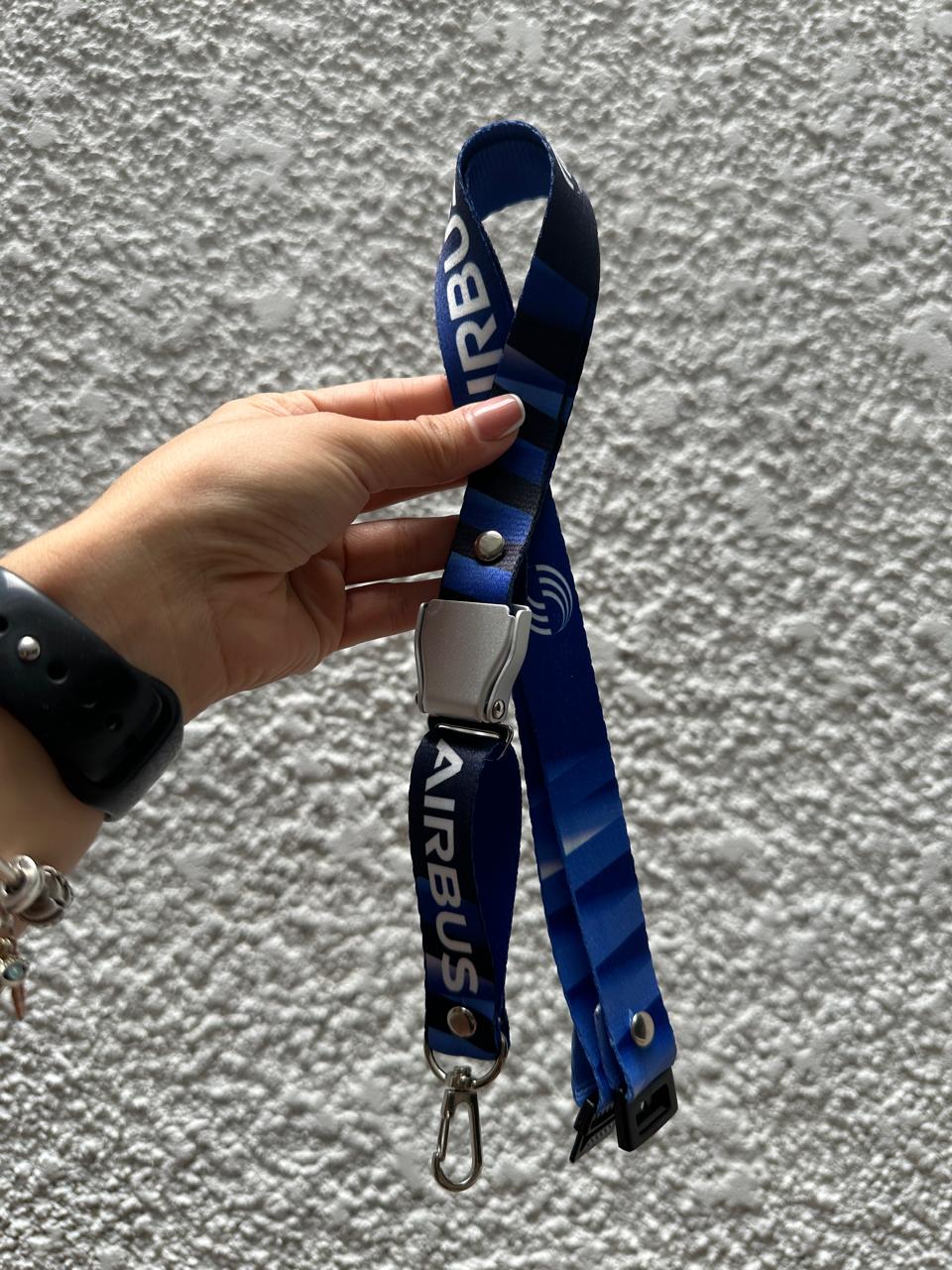 Lanyard Airbus Azul Seat belt