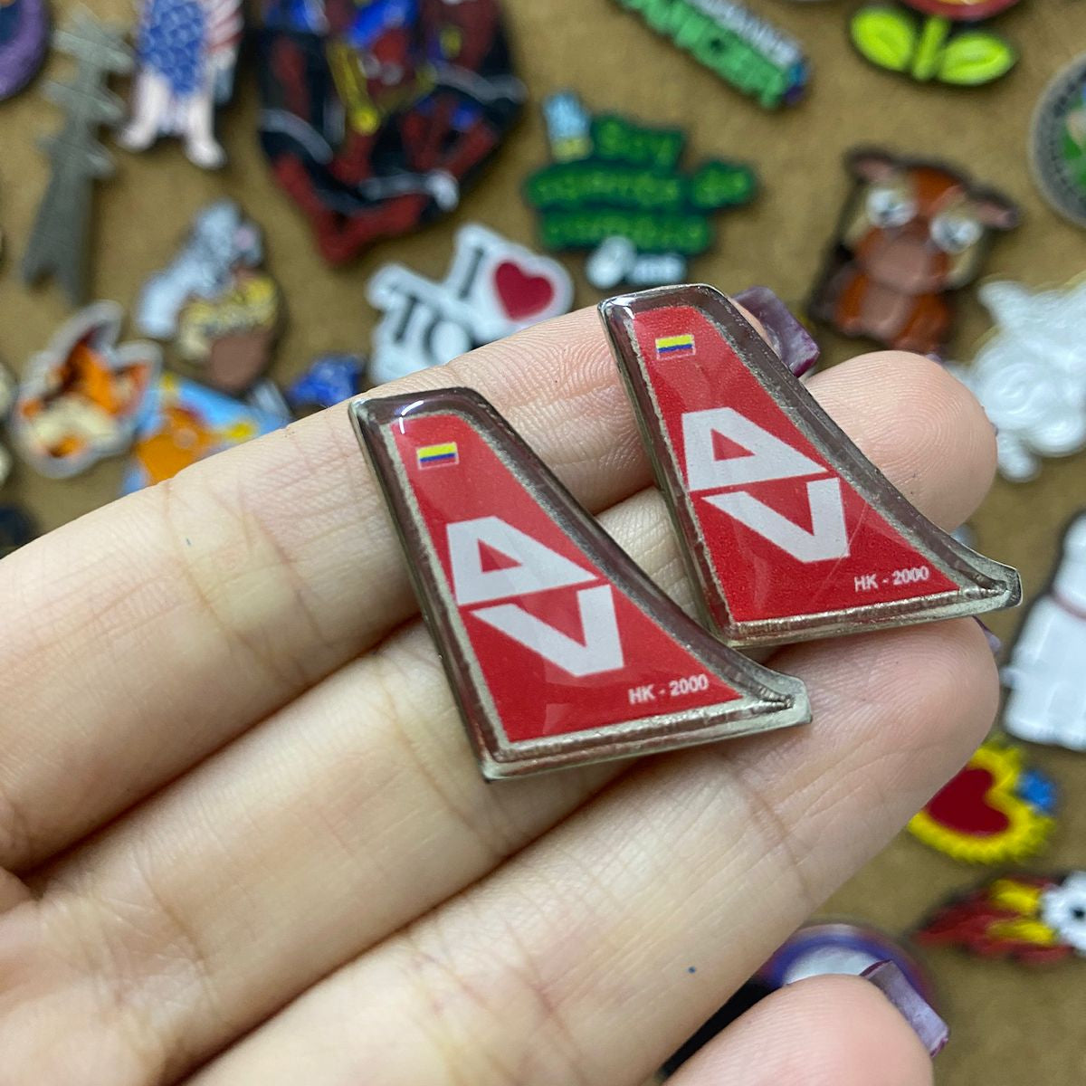 Pin tipo colita Avianca Retro