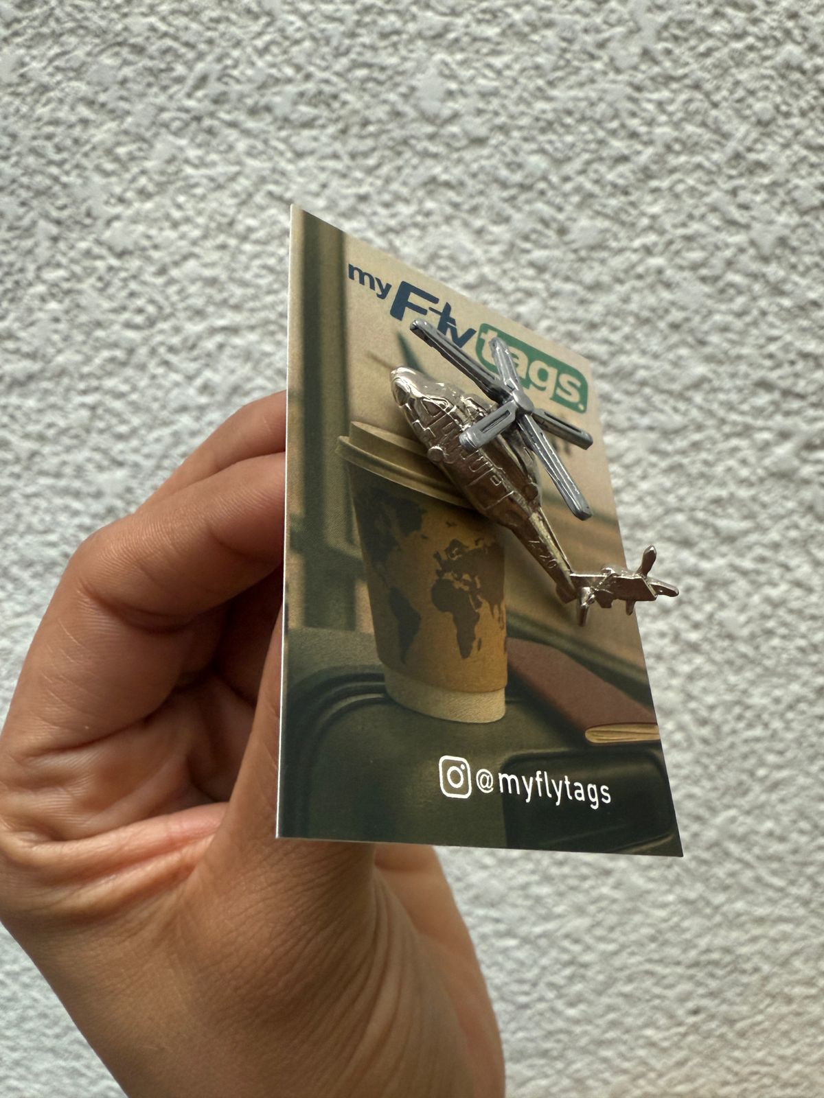 Pin avion satinado 3D