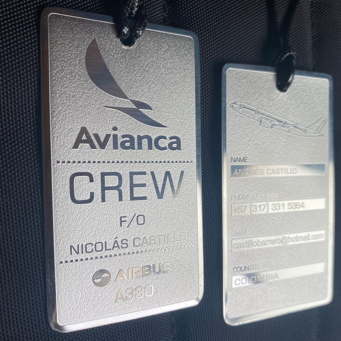 Crew Tag Avianca A330