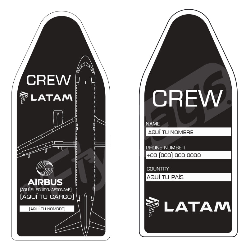 Crew tag Latam A320