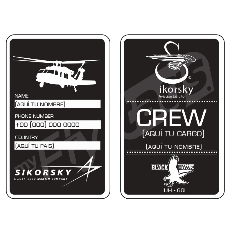 Crew Tag Black Hawk