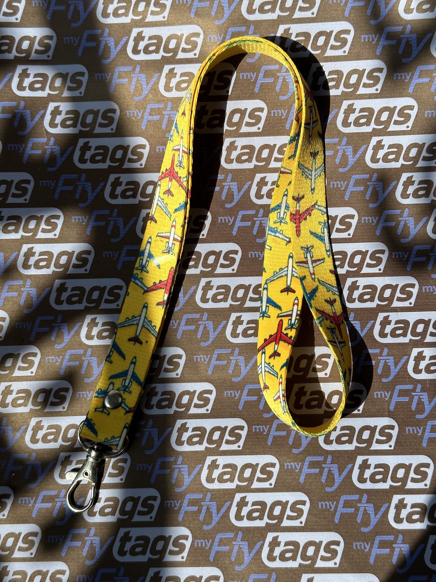 Lanyard aviones yellow
