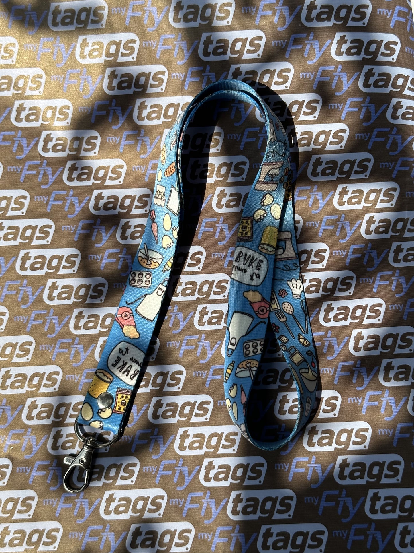 Lanyard Bakery blue