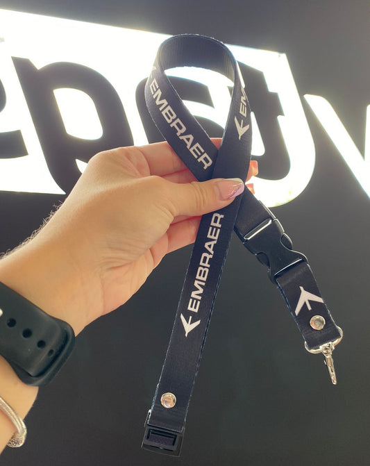 Lanyard Embraer Negro