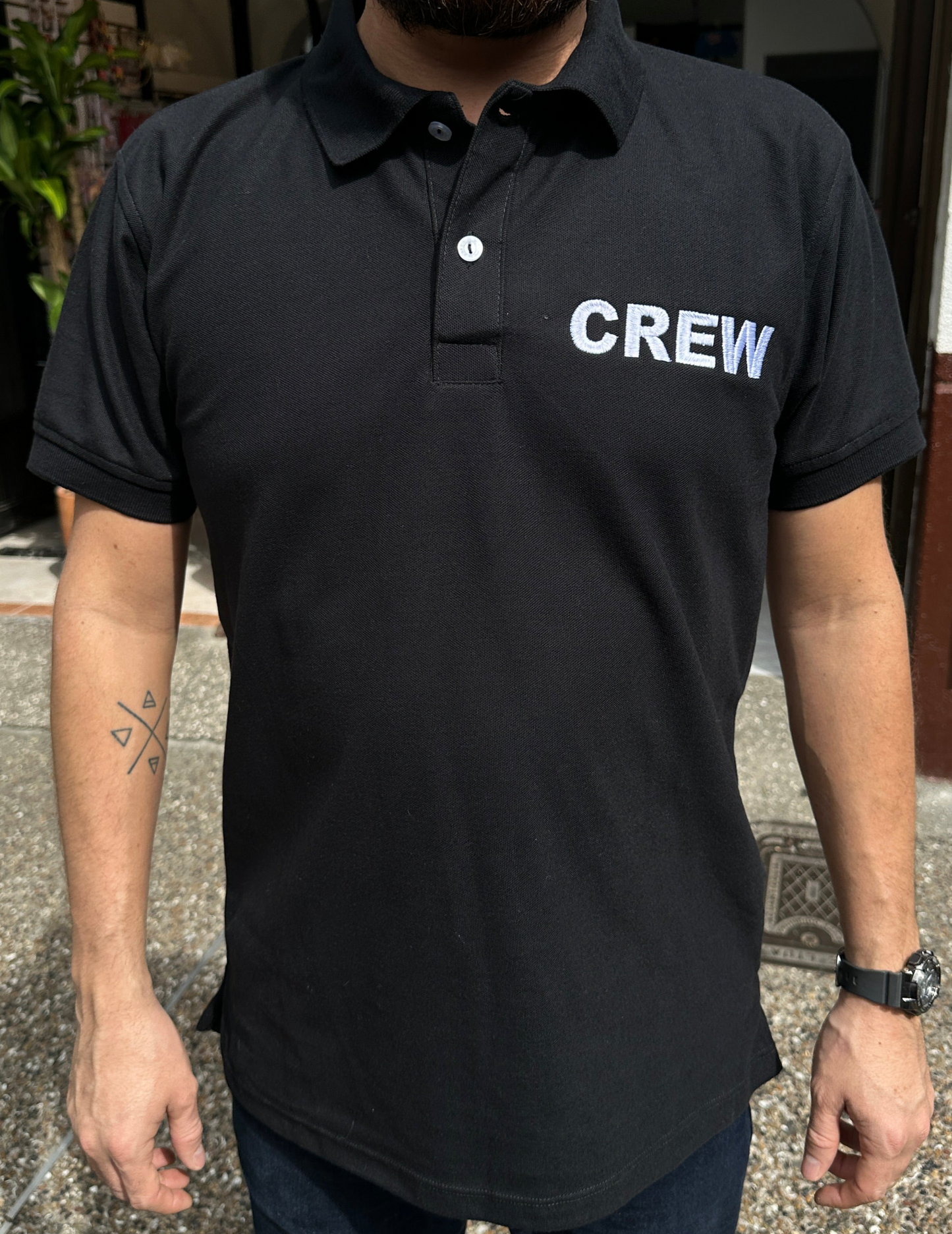 Camisa tipo Polo Logo CREW