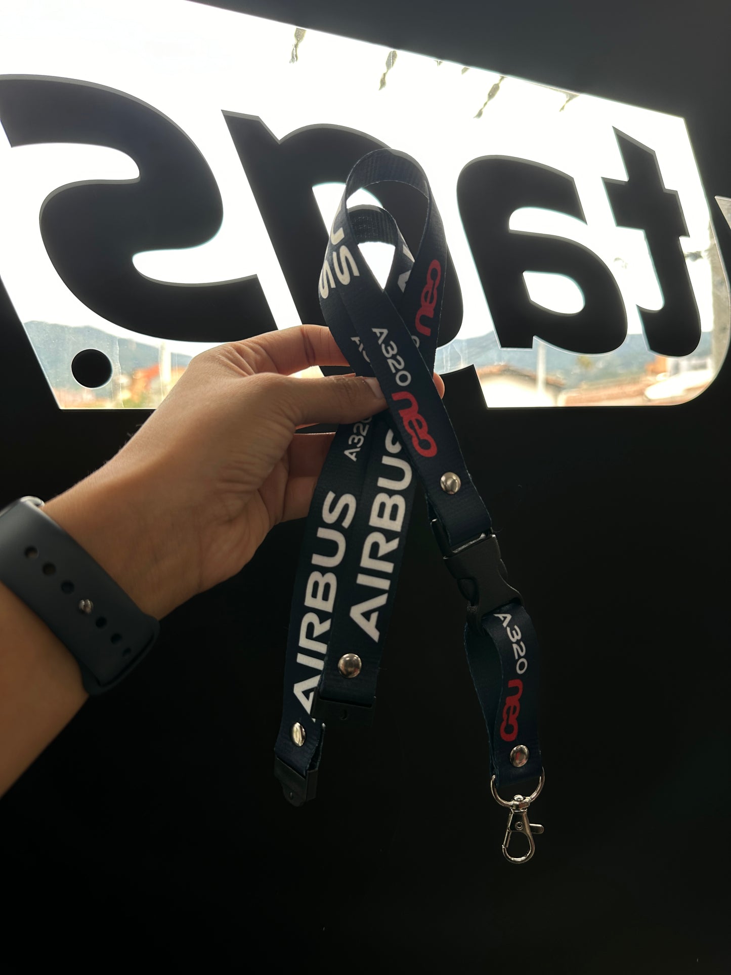 Lanyard Airbus A320 Neo Azul oscuro