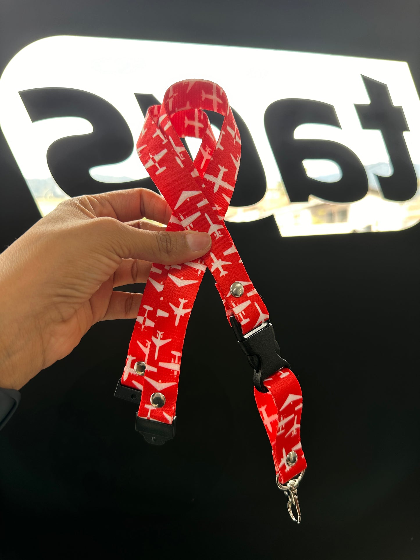 Lanyard Aviones Rojo