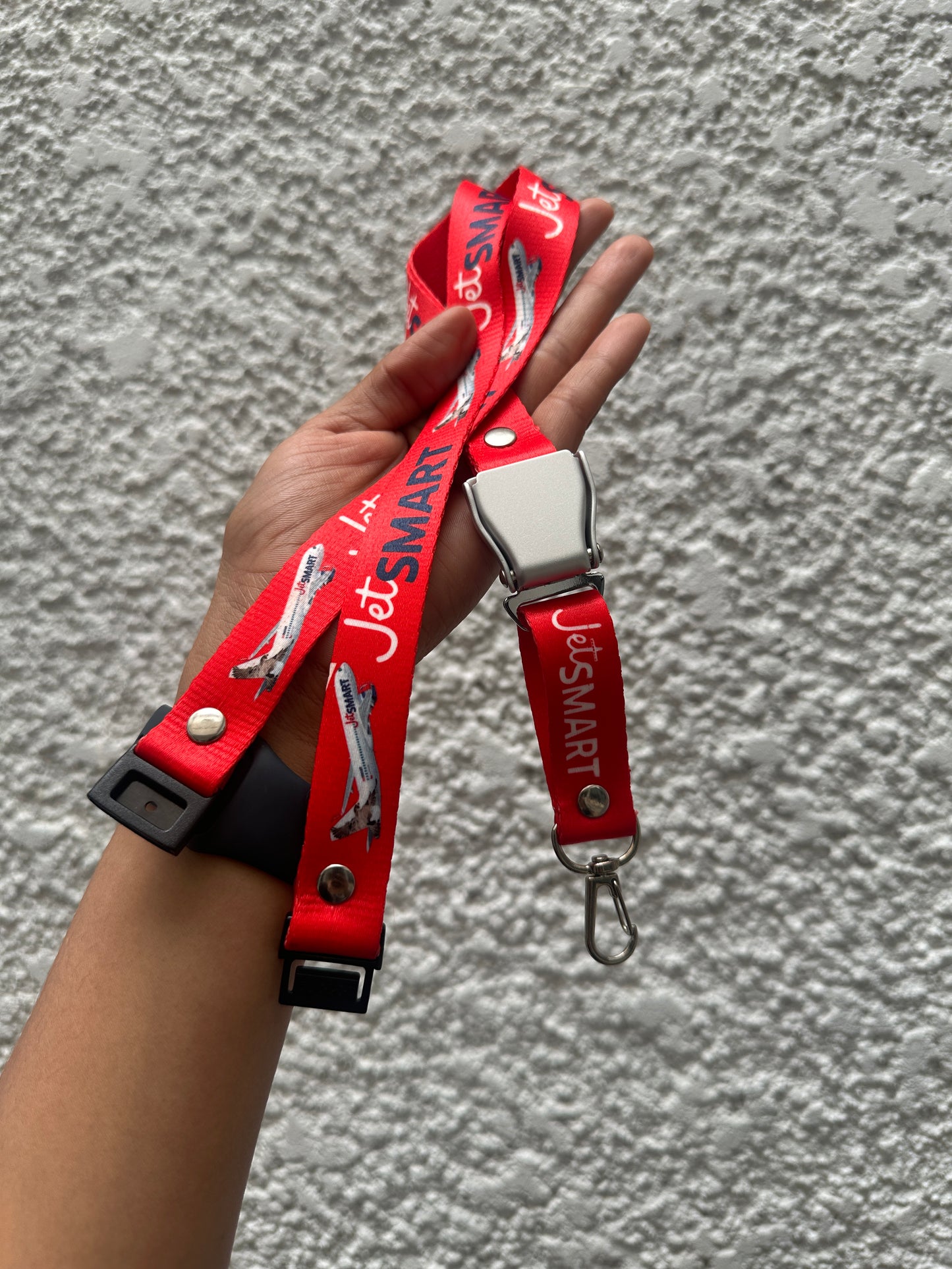 Lanyard JetSmart rojo Seat belt