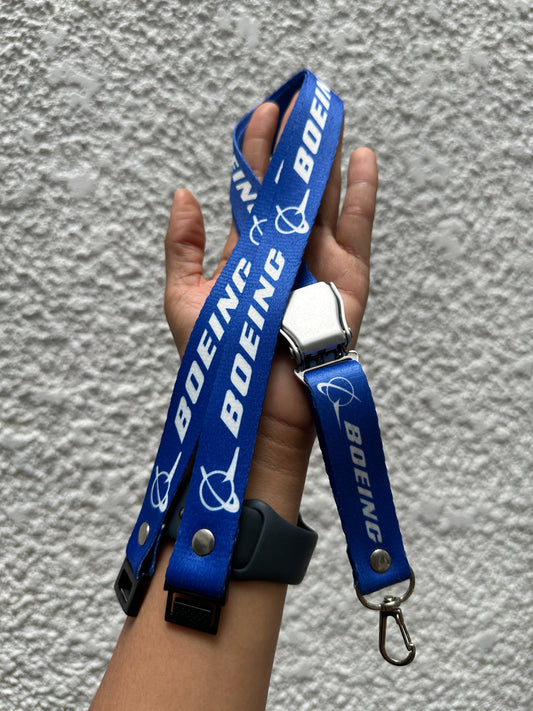 Lanyard Boeing blue Seat belt