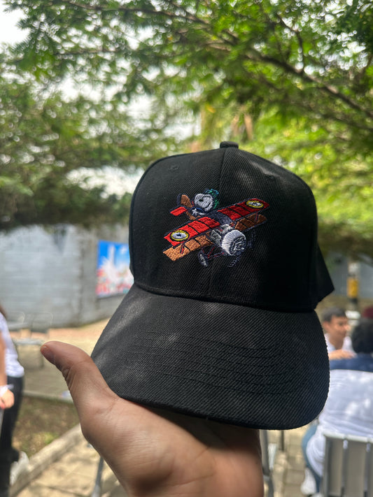 Gorra negra SNOOPY AVIADOR