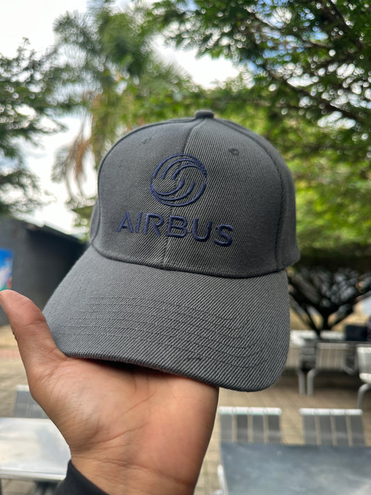 Gorra gris AIRBUS bordado azul