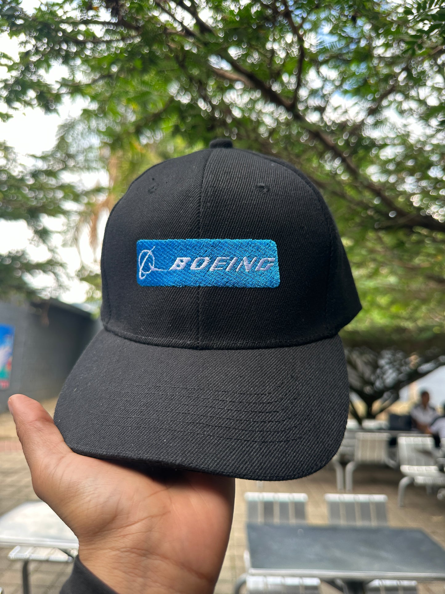 Gorra negra BOEING