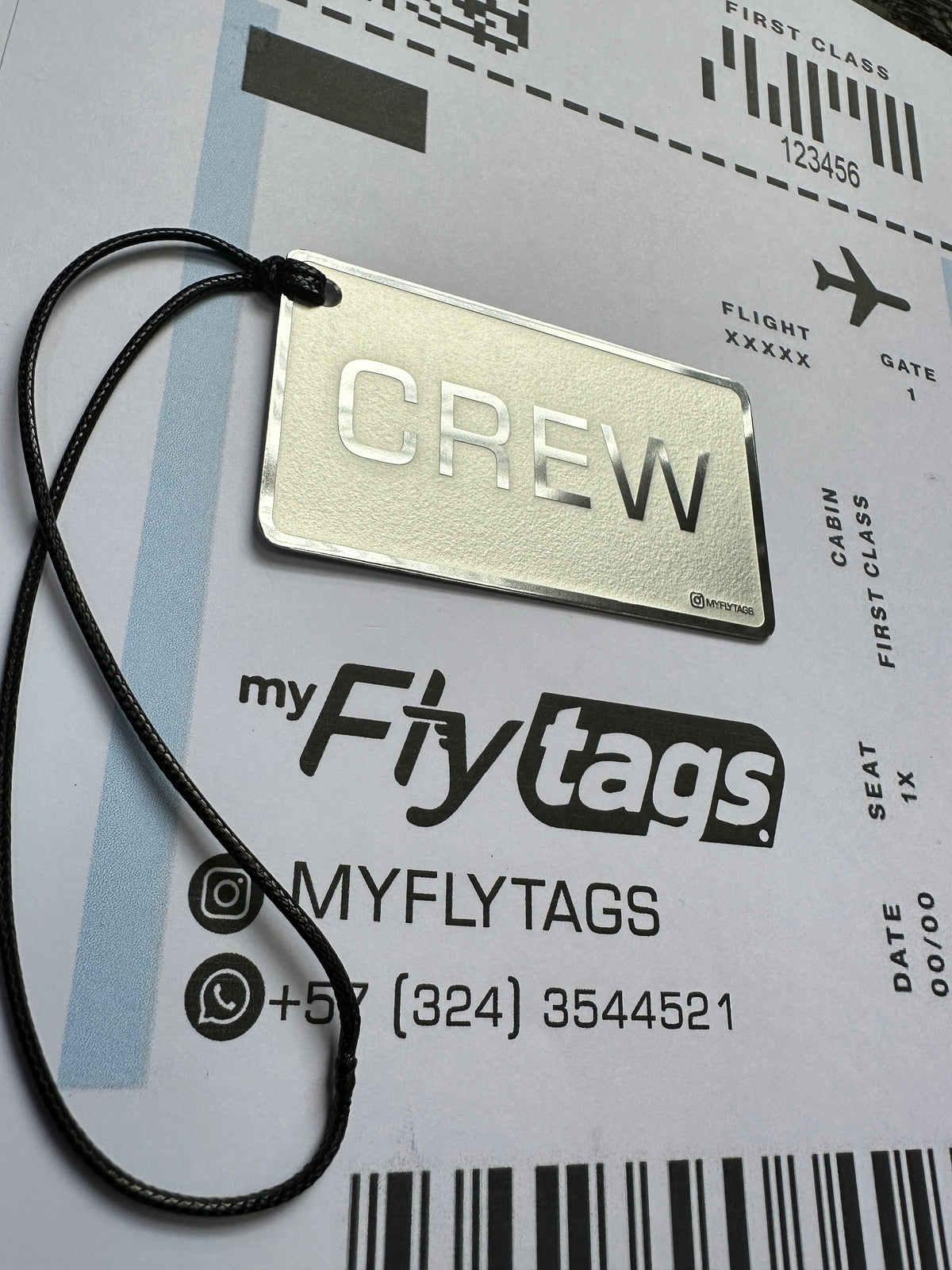 Flying Tag Text Crew tag metálico Flight Attendant – My fly tags