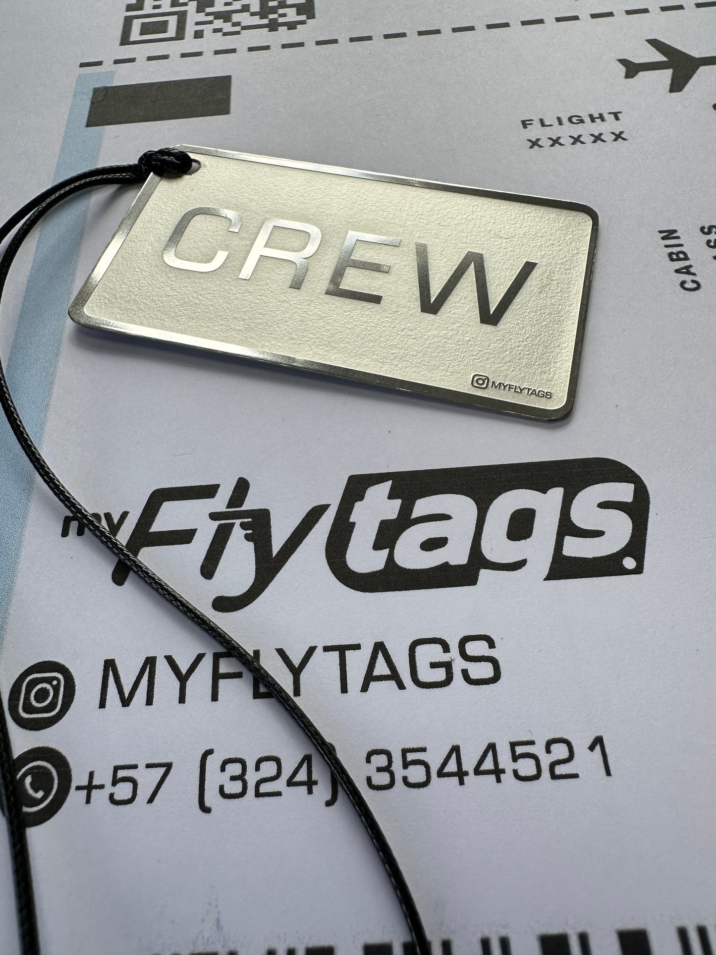 Crew tag metálico Captain