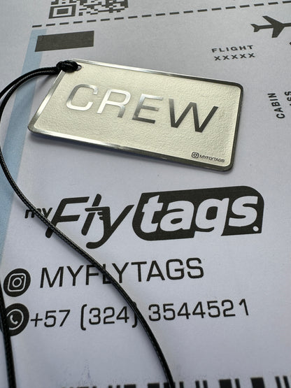 Crew tag metálico Boeing