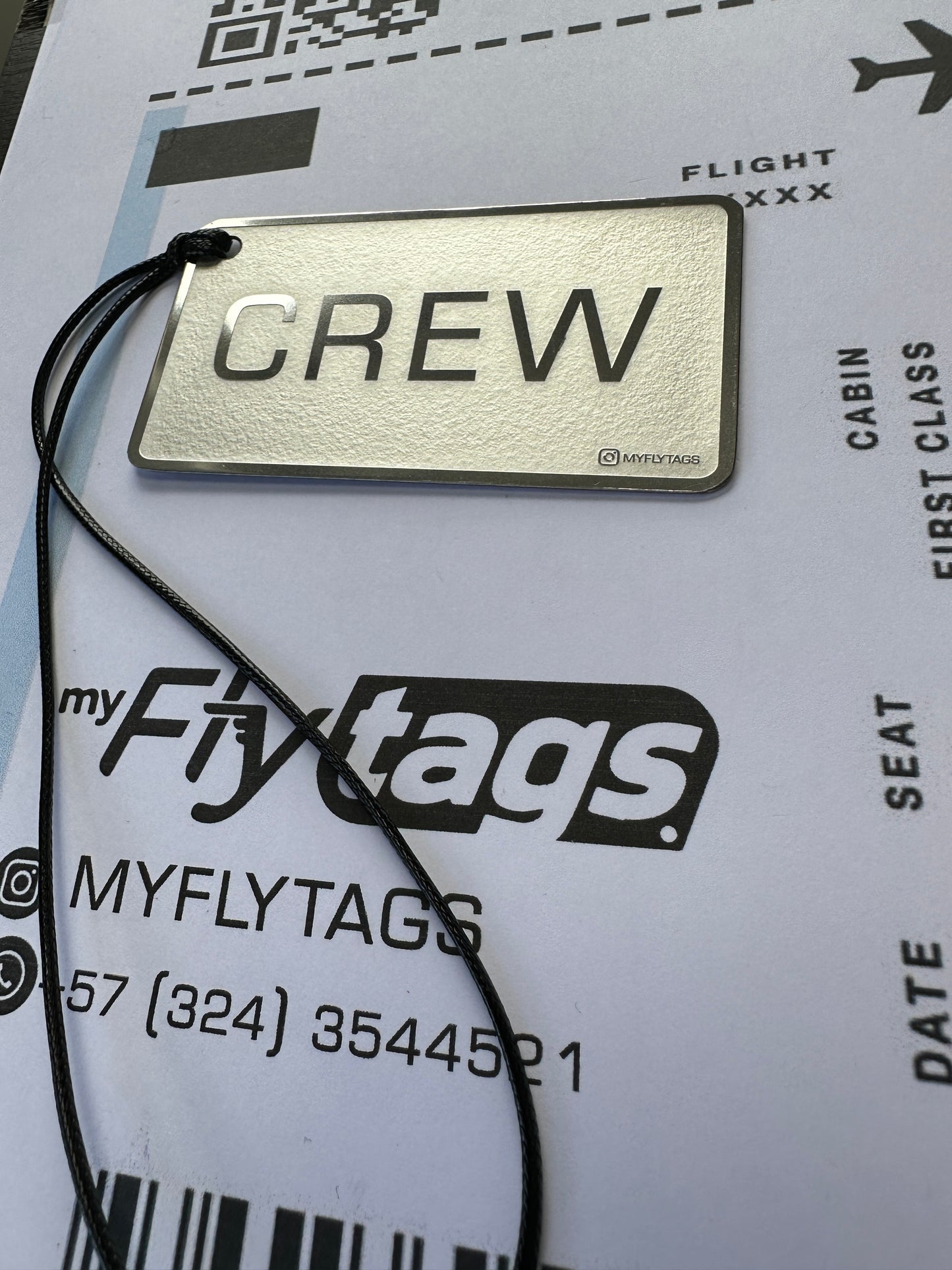 Crew tag metálico Beechcraft