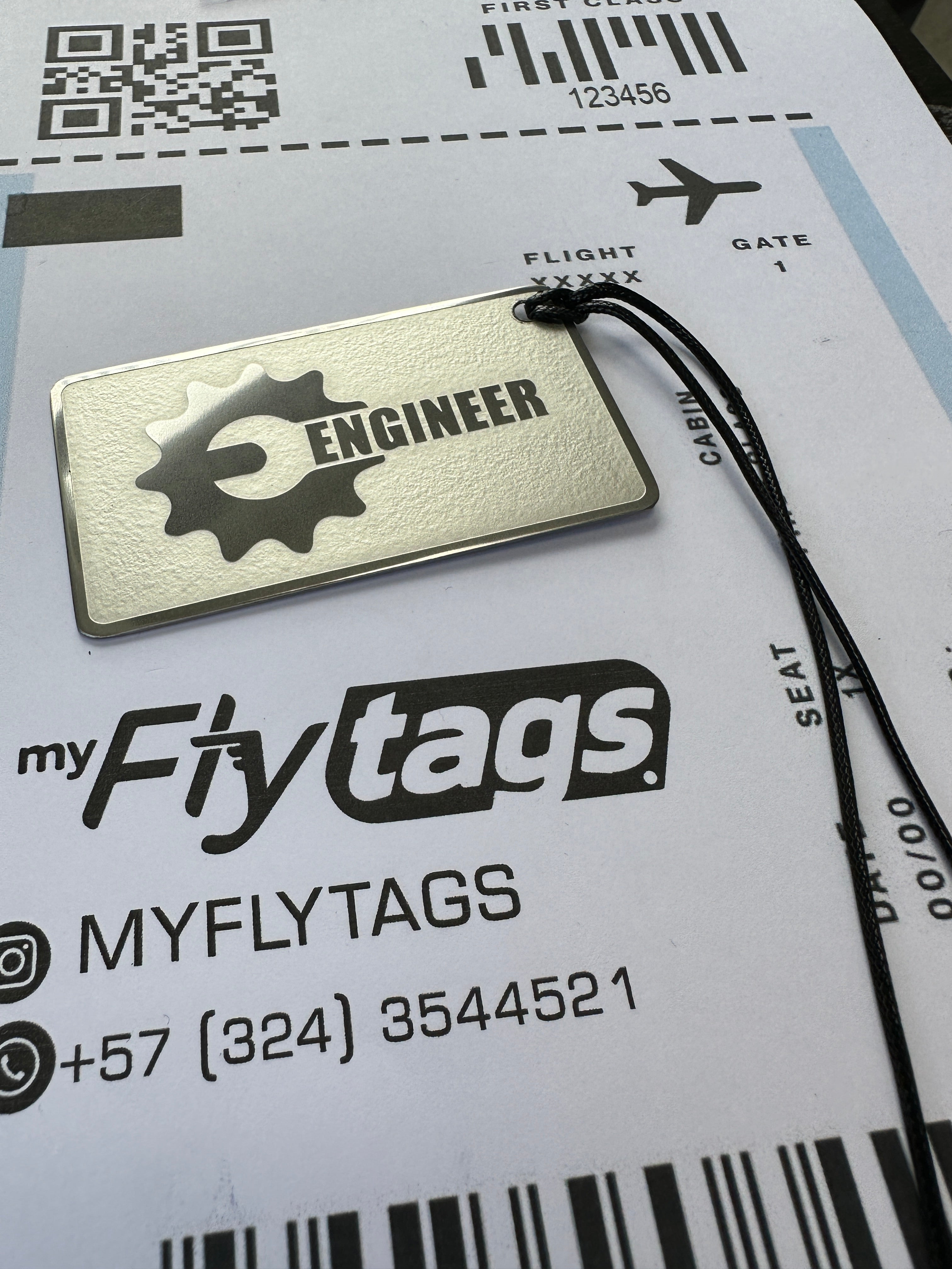 Crew tag metálico Engineer – My fly tags
