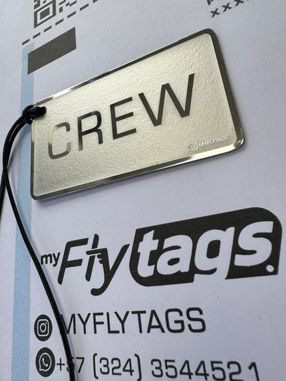 Crew tag metálico AIRBUS diseño 2