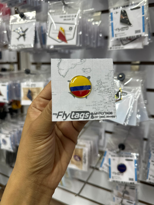 Pin Circular Bandera de Colombia