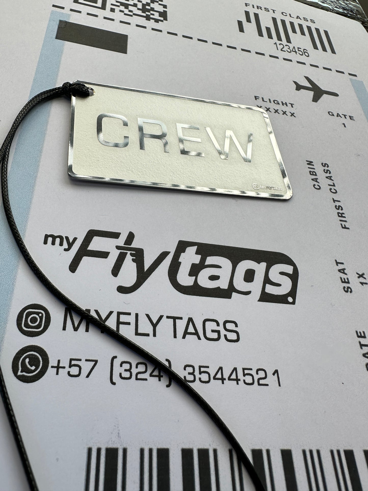 Crew tag metálico Avianca