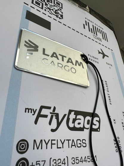 Crew tag metálico Latam Cargo