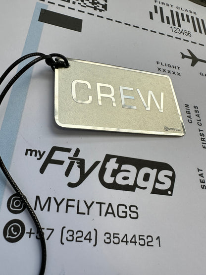 Crew tag metálico Aerosucre