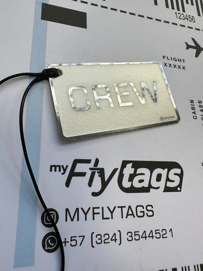 Crew tag metálico Viva Aerobus