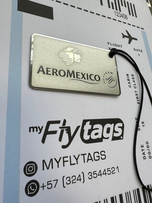 Crew tag metálico Aeromexico