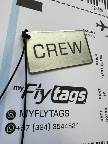 Crew tag metálico Aeromexico