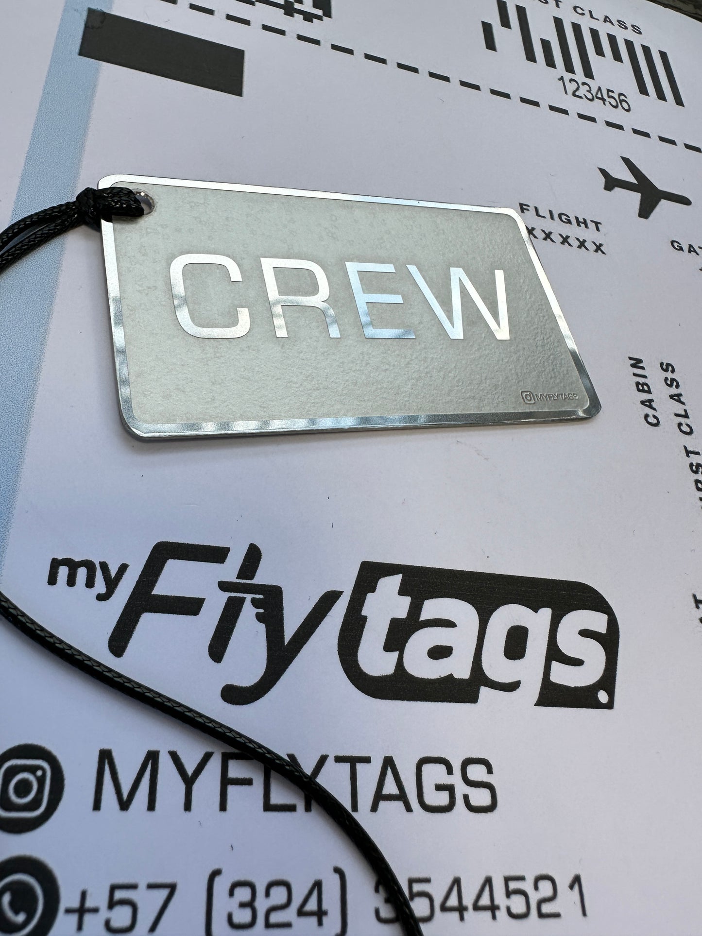 Crew tag metálico Etihad Airways