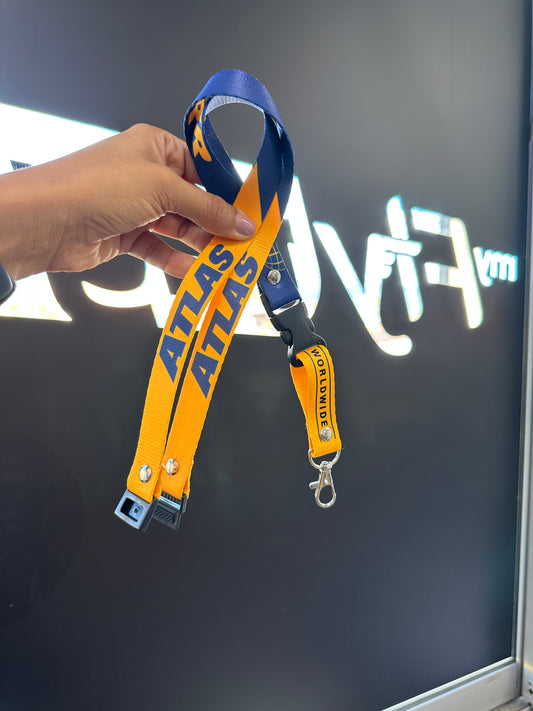 Lanyard Atlas Air diseño 2