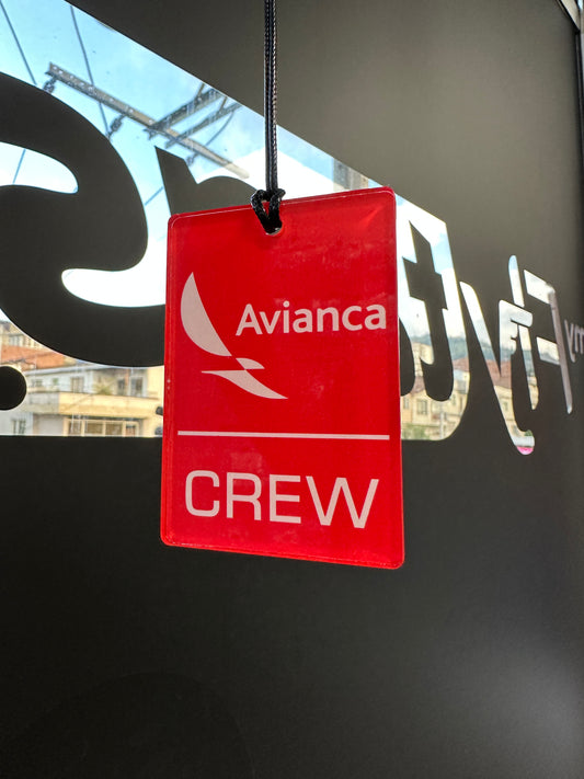 Crew tag Acrílico CREW Avianca