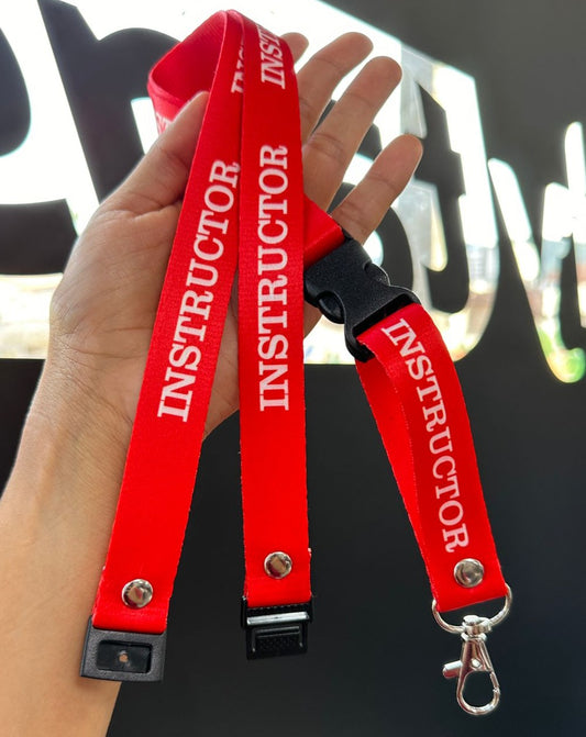 Lanyard Instructor Rojo