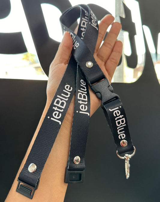 Lanyard Jetblue Negro