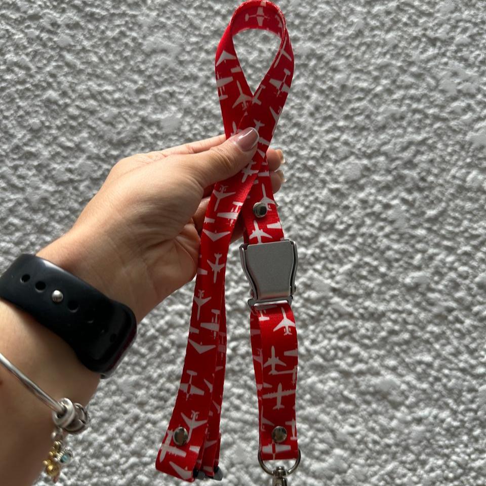 Lanyard Rojo Aviones