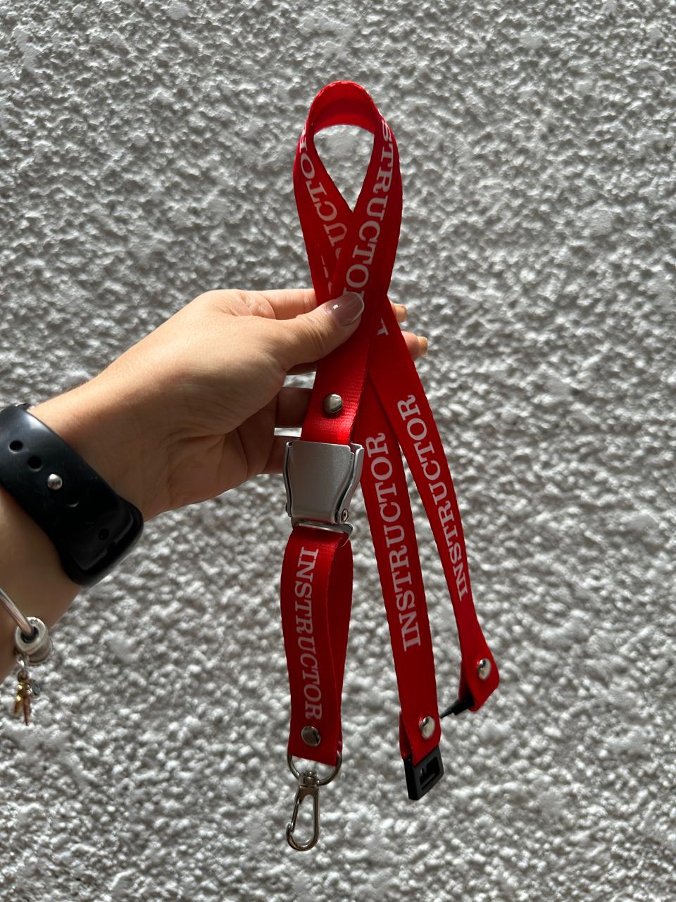 Lanyard Rojo Instructor Seat belt