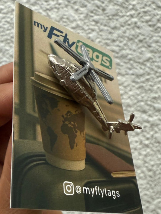 Pin avion satinado 3D