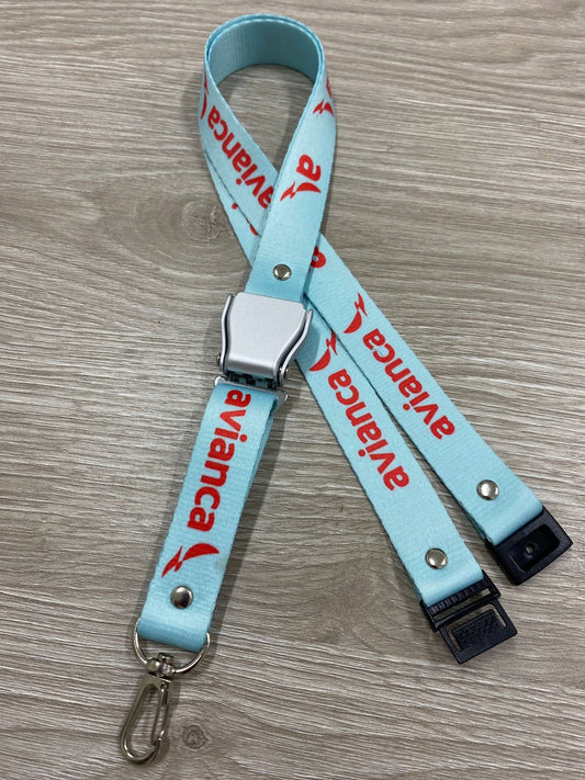 Lanyard Avianca blue Seat belt