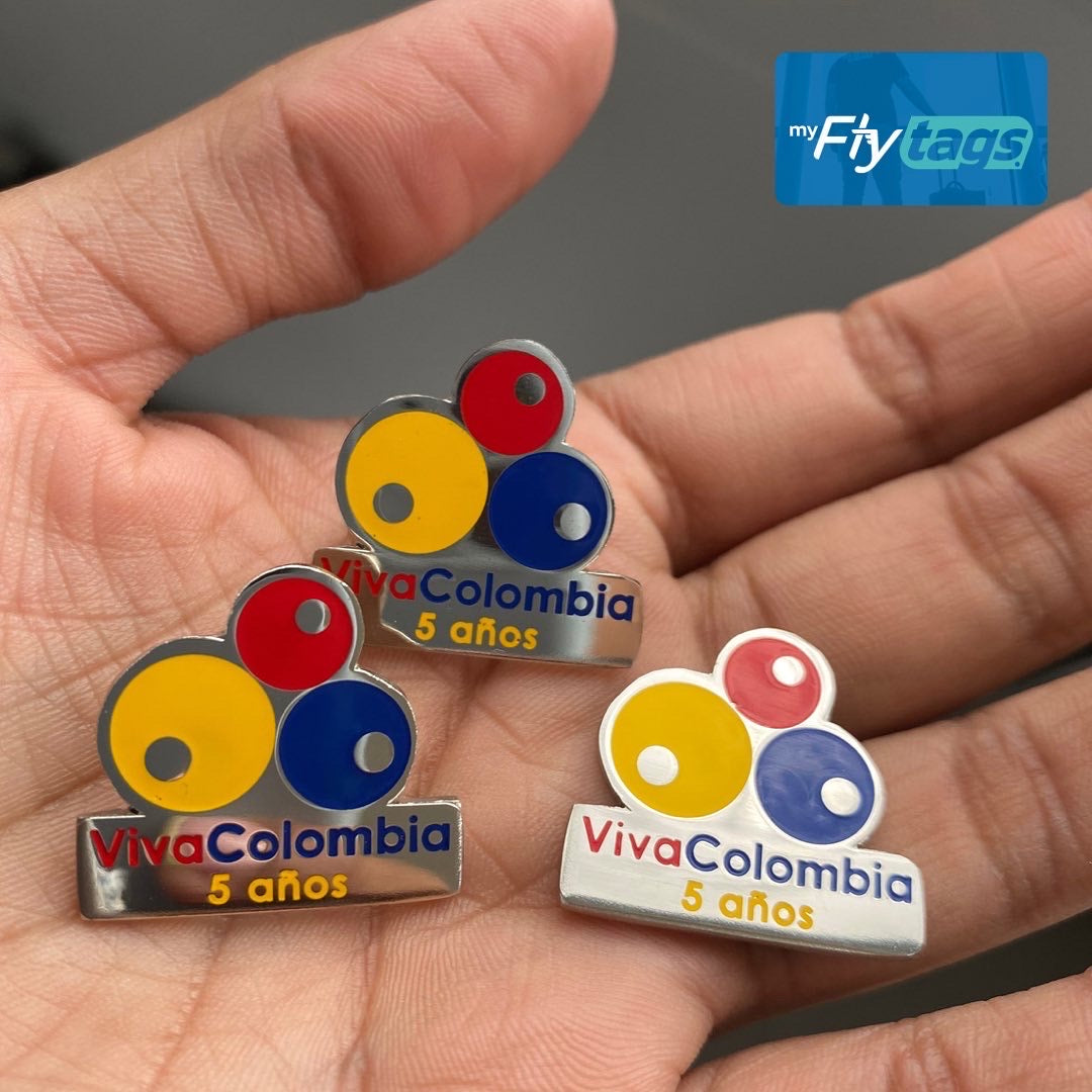 Pin Viva Colombia Retro