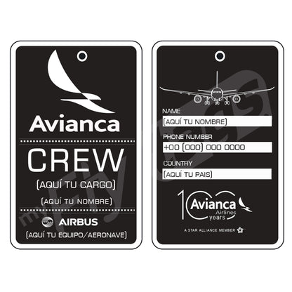 Crew Tag Avianca A330