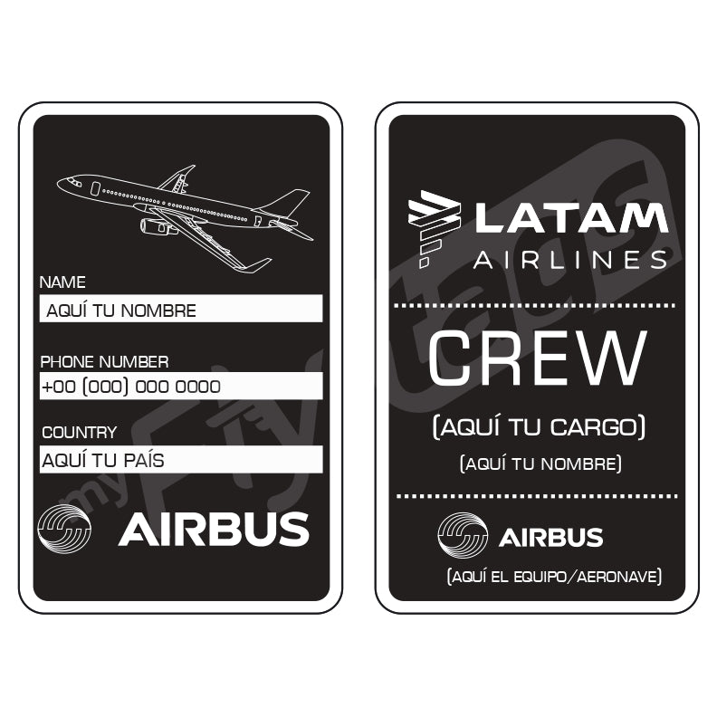 Crew tag Latam A320