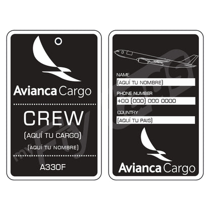 Crew tag Avianca Cargo