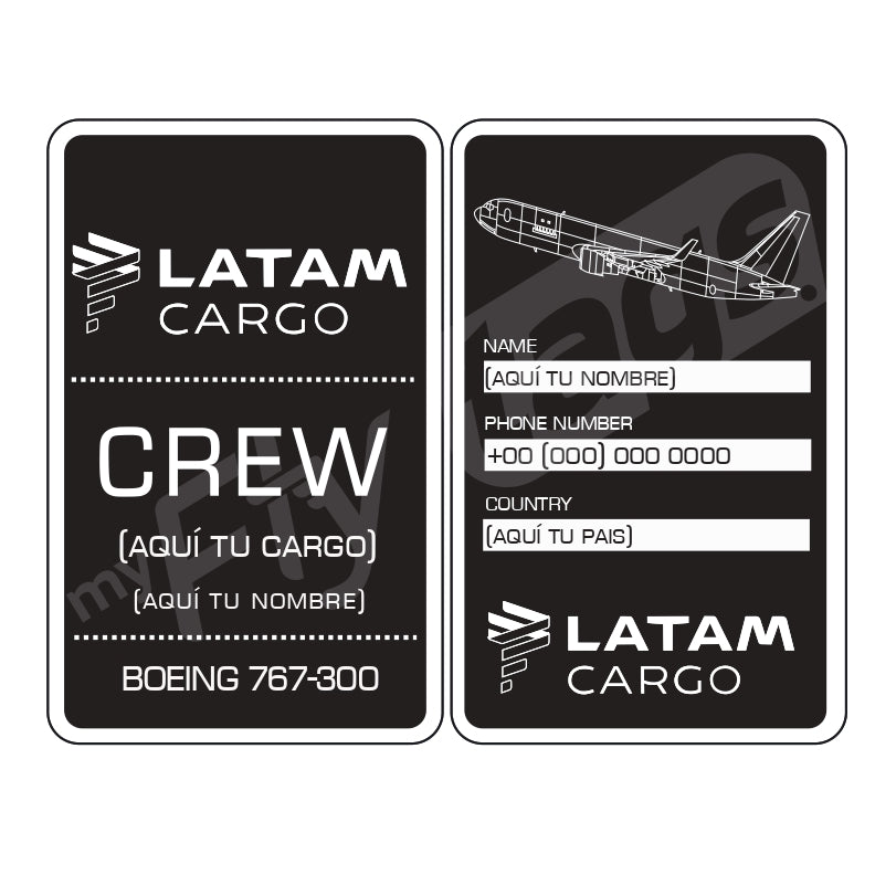 Crew tag Latam Cargo