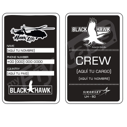 Crew Tag Black Hawk