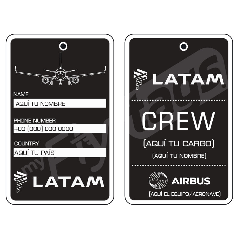 Crew tag Latam A320