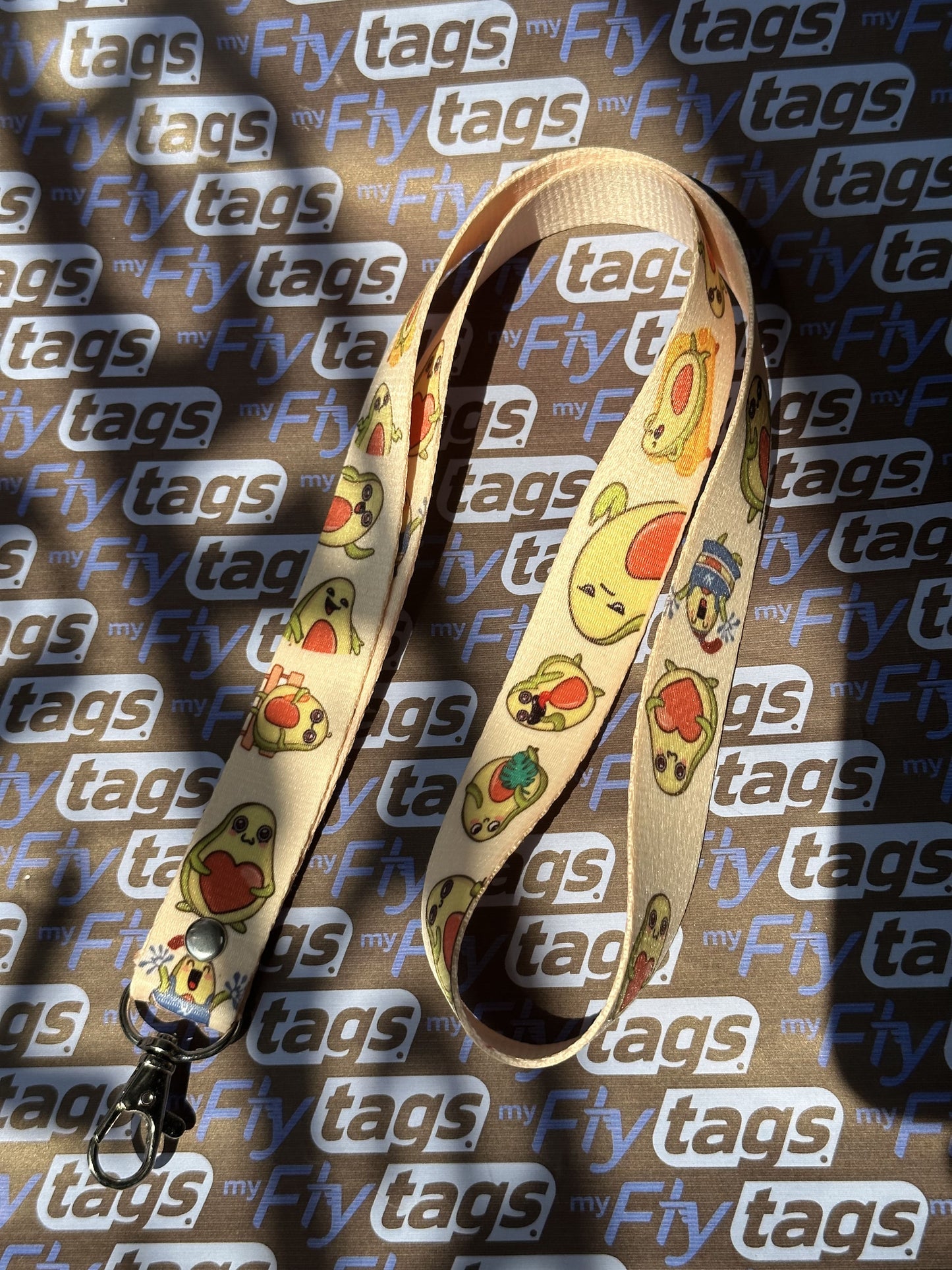 Lanyard Aguacates beige